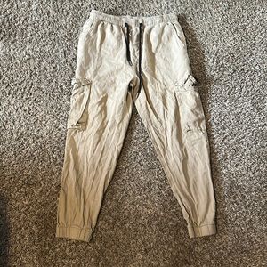 Shein khaki cargo joggers